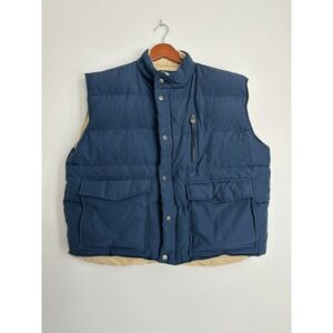 VTG American Rifleman Mens Reversible‎ Goose Down Puffer Vest NRA Large